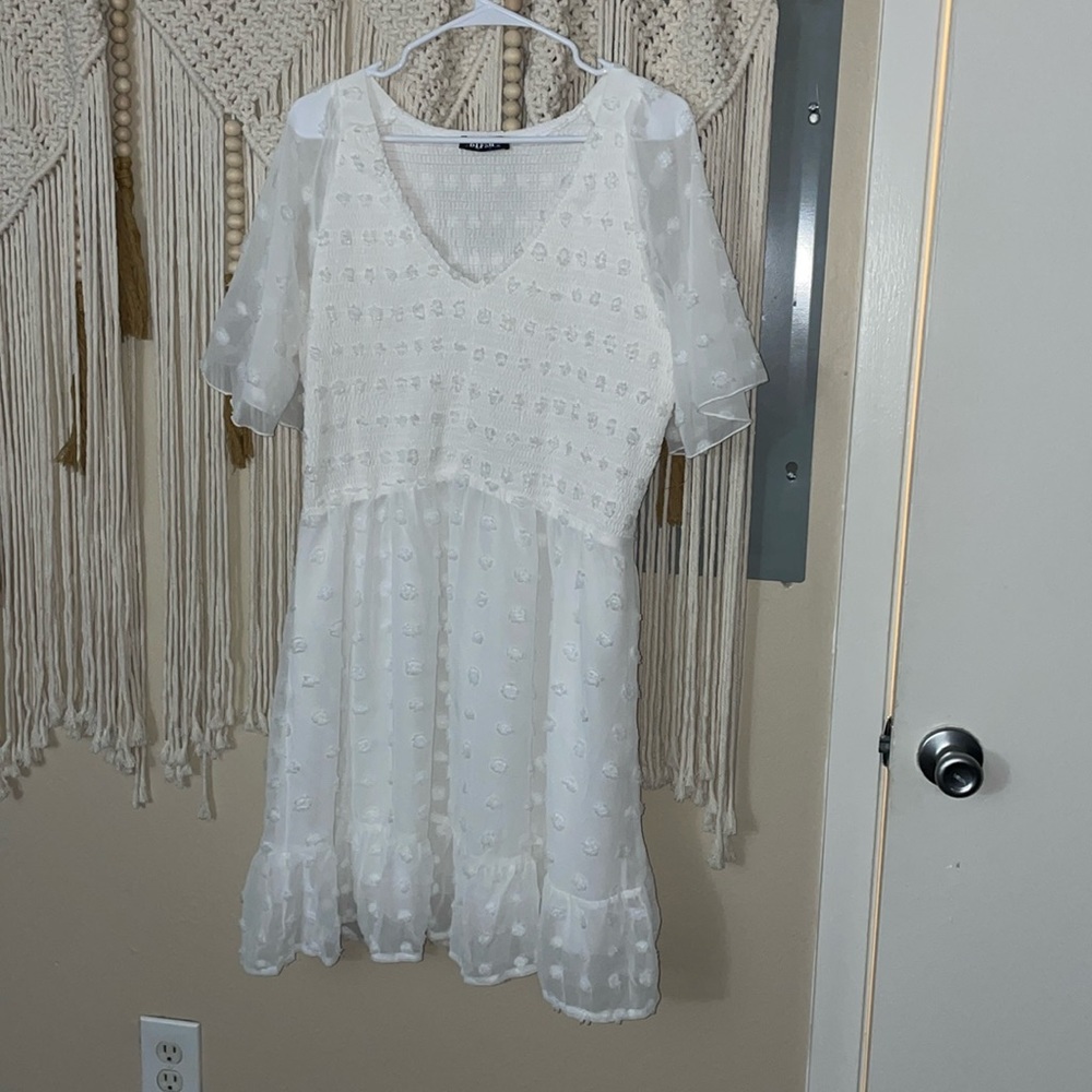 white dress